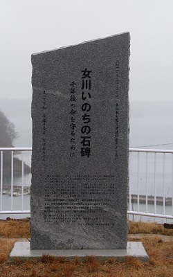 女川いのちの石碑外観（女川いのちの石碑・指ケ浜地区）